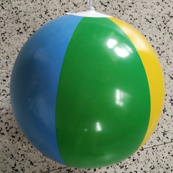 沙灘球-28cmPVC-彩色款印刷1色-客製化印刷logo_1